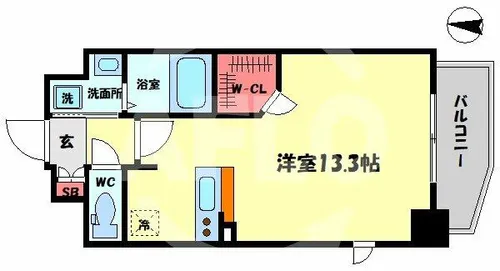 La Douceur梅田West【7階】の間取り