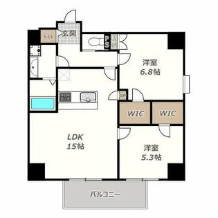 LEGALAND+ABENO SANMEICHO【4階】の間取り