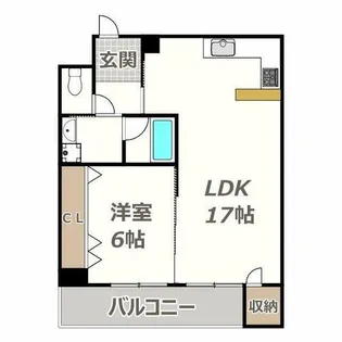 クローバー・プレミア昭和町【701号室】の間取り