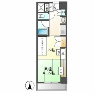 プログレンス栄【507号室】の間取り