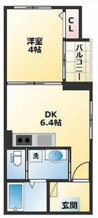 ハーモニーテラス平野ドゥエ【3階】の間取り