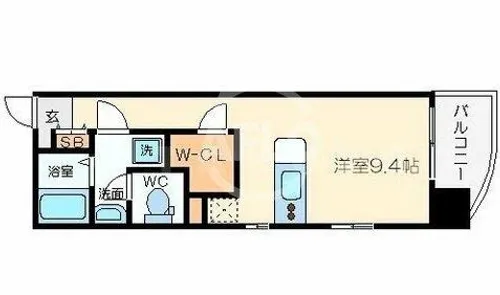 クラウンハイム本町EAST【10階】の間取り