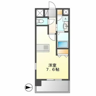 プレサンス名古屋STATIONビーフレックス【206号室】の間取り