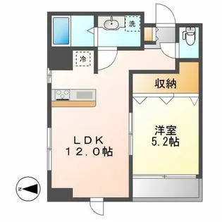 グランデ浄心【203号室】の間取り