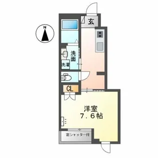 1Kの間取り画像