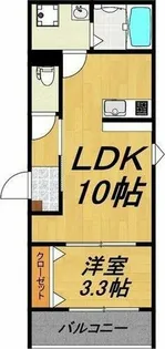 LECOCON一宮Ⅵ【2階】の間取り