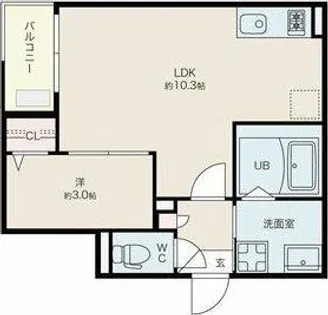 Jack odakaⅠ【3階】の間取り