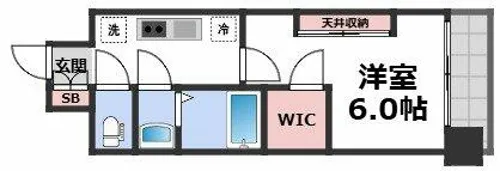 プレサンス長田レジェール【5階】の間取り