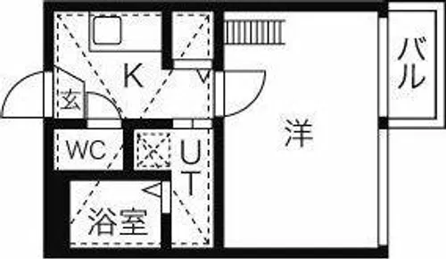 リバティー名駅【1階】の間取り
