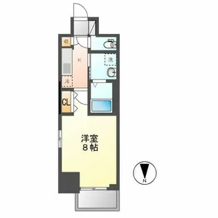 エステムコート名古屋今池アーバンゲート【11階】の間取り