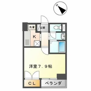 ウイステリア千種【3階】の間取り