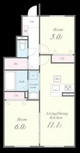 シャルマン青葉A棟【1階】の間取り