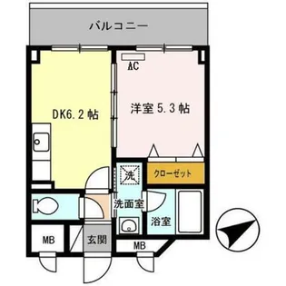 シーガル マンション【3階】の間取り