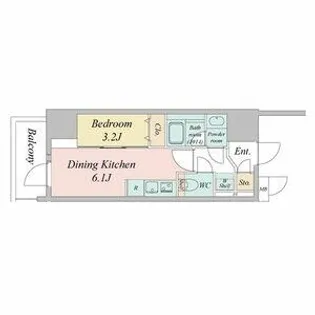 ルネフラッツ今池駅前SOUTH【701号室】の間取り
