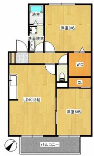 アヴェニール南里【201号室】の間取り
