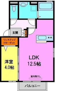 Espoir土谷B棟(エスポアールツチタニ)【105号室】の間取り