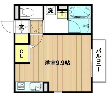 アールグレイコート桃谷【3階】の間取り