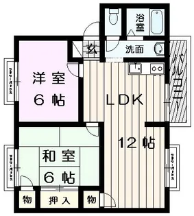 モアクレスト藤原A棟【102号室】の間取り