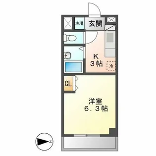 フロンティアハイツ【505号室】の間取り