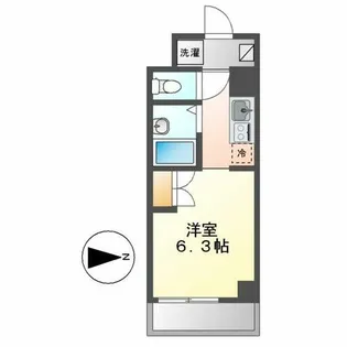 フロンティアハイツ【101号室】の間取り