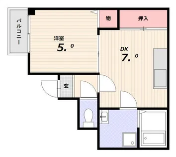 タミーコート【3階】の間取り