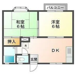 マノワールA【203号室】の間取り