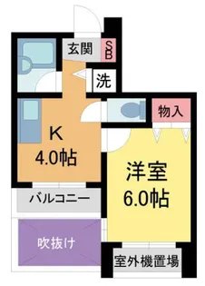 APRICITY西宮駅前【703号室】の間取り