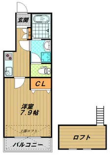 THE CITY 板宿【2階】の間取り