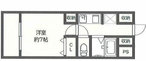 サウスガーデン南森町【5階】の間取り