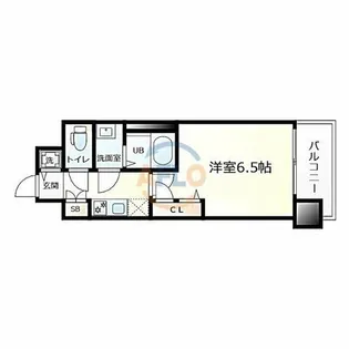 スワンズシティ大阪エスクレア【703号室】の間取り