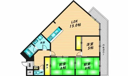 グランドハイツ【803号室】の間取り