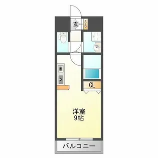 エクセレント上新20【10階】の間取り