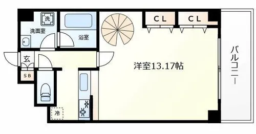 ブラーヴォ扇町【8階】の間取り