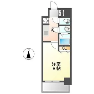 メイクスアート太閤通【504号室】の間取り