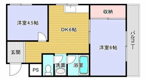 シャトーエメラルド【2階】の間取り