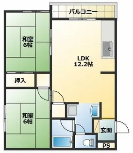 メルベーユY【1階】の間取り