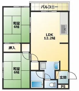 メルベーユY【1階】の間取り