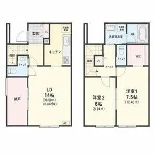 EXSTYLE Idacho【001号室】の間取り