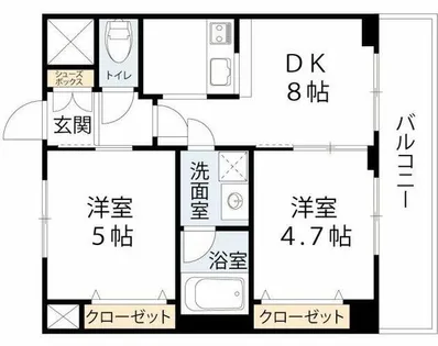 エステムプラザ難波WESTIIプレディア【8階】の間取り