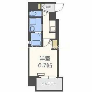 サムティ南堀江LUCE【6階】の間取り