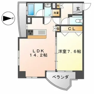 プロシード金山2【605号室】の間取り