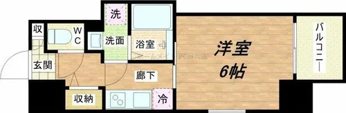 BONNY(谷町)【15階】の間取り