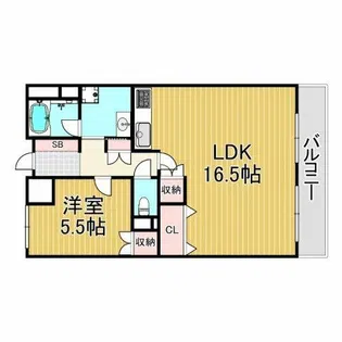 プレラにしのみや【12階】の間取り