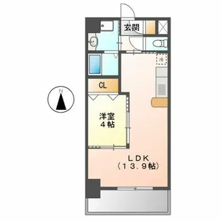 エルシャトー【202号室】の間取り