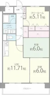 メゾン・ポレール【1階】の間取り