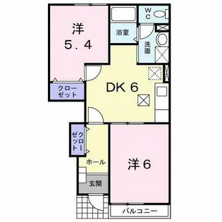 オネストハウスB【1階】の間取り