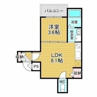 サングラン松原天美【2階】の間取り