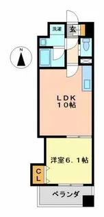カスタリア志賀本通【1011号室】の間取り