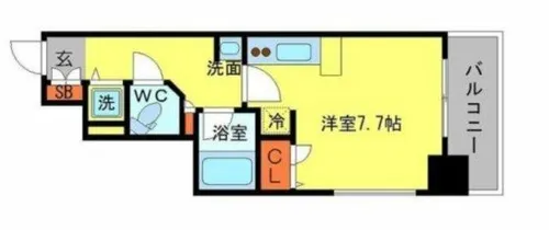 アーデン堺筋本町【8階】の間取り