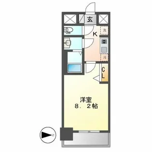 プレサンス上前津プレス【306号室】の間取り